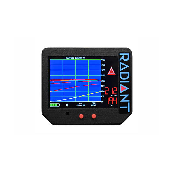 Radiant Technology CO PRO ™ Carbon Monoxide Monitor + Digital GMeter