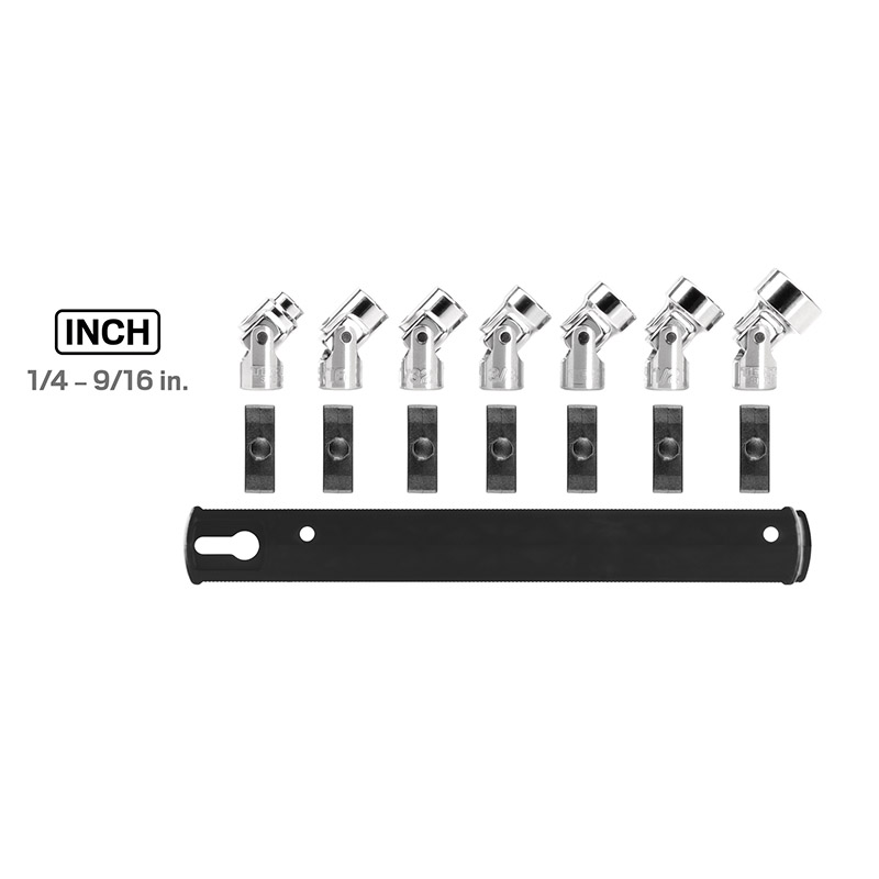 T.Mi Tekton 1/4 Inch Drive 6-Point Universal Joint Socket Set