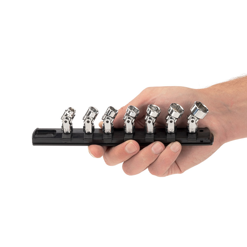 T.Mi Tekton 1/4 Inch Drive 6-Point Universal Joint Socket Set